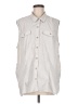 Eddie Bauer Ivory Sleeveless Button-Down Shirt Size M - photo 1