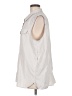 Eddie Bauer Ivory Sleeveless Button-Down Shirt Size M - photo 5