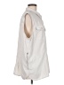 Eddie Bauer Ivory Sleeveless Button-Down Shirt Size M - photo 4
