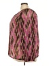 Liz Claiborne 100% Polyester Chevron-herringbone Brown Long Sleeve Blouse Size 3X - photo 5