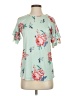 Tickled Teal Green Short Sleeve Blouse Size S - photo 1
