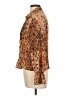 Apostrophe 100% Polyester Animal Print Brown Long Sleeve Blouse Size 10 - photo 5