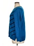 Liz Claiborne 100% Cotton Chevron-herringbone Blue Pullover Sweater Size XL (petite) - photo 5