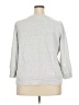 Ann Taylor LOFT 100% Cotton Silver Sweatshirt Size XXL - photo 2