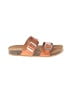 Mad Love Orange Tan Sandals Size 4 - photo 1