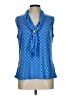 Adrienne Vittadini Blue Sleeveless Blouse Size L - photo 1