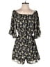 Plumberry 100% Polyester Floral Blue Romper Size XS - photo 1
