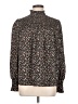 Unbranded 100% Polyester Floral Black Long Sleeve Blouse Size M - photo 1