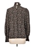 Unbranded 100% Polyester Floral Black Long Sleeve Blouse Size M - photo 2