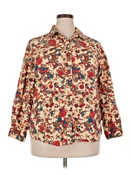 Charter Club 3/4 Sleeve Button Down Shirt