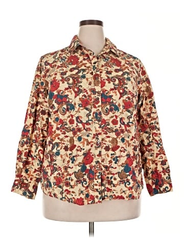 Charter Club 3/4 Sleeve Button-Down Shirt (view 1)