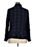 CAbi 100% Rayon Plaid Blue Long Sleeve Button-Down Shirt Size XL - photo 2