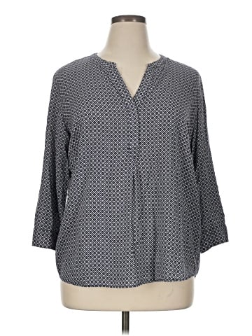 fleur bleue 3/4 Sleeve Blouse (view 1)