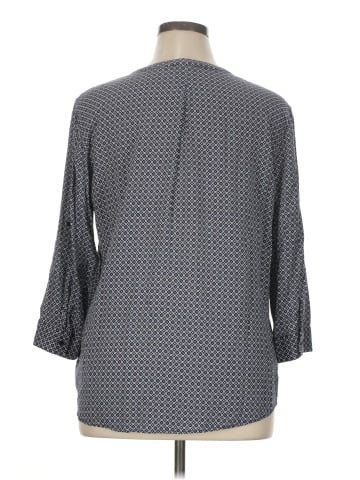 fleur bleue 3/4 Sleeve Blouse (view 2)