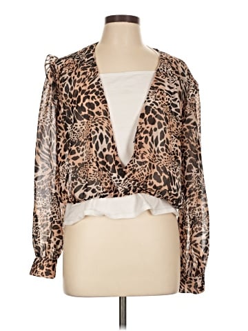 Blue Life Long Sleeve Blouse (view 1)