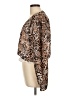 Blue Life 100% Polyester Animal Print Brown Long Sleeve Blouse Size L - photo 5
