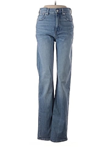 Madewell The Tall '90s Straight Jean in Rondell Wash: Crease Edition (view 1)