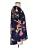 Apt. 9 100% Polyester Floral Blue Short Sleeve Blouse Size S - photo 4