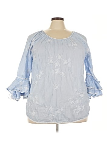 New Directions 3/4 Sleeve Blouse (view 1)