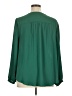 Torrid 100% Polyester Green Long Sleeve Blouse Size 1X Plus (1) - photo 2