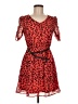Freebird Animal Print Red Cocktail Dress Size M - photo 1