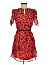 Freebird Animal Print Red Cocktail Dress Size M - photo 2