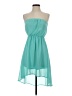 Papaya 100% Polyester Solid Teal Cocktail Dress Size S - photo 1