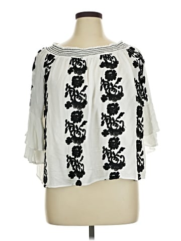 Forgotten Grace 3/4 Sleeve Blouse (view 1)