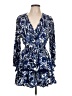 Zara 100% Polyester Blue Casual Dress Size L - photo 1