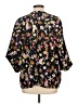 CAbi 100% Polyester Floral Black 3/4 Sleeve Blouse Size L - photo 2