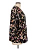 CAbi 100% Polyester Floral Black 3/4 Sleeve Blouse Size L - photo 4