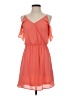 Charming Charlie 100% Polyester Solid Orange Casual Dress Size S - photo 1