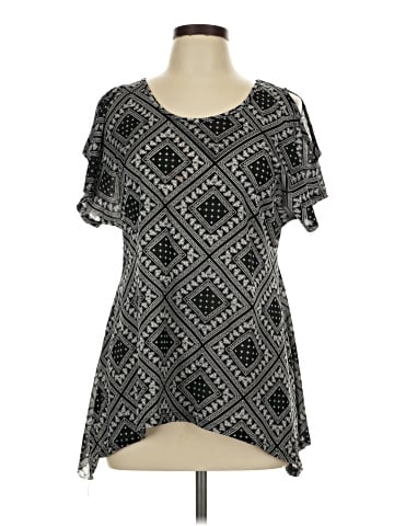 Lavish Short Sleeve Blouse (view 1)