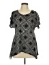 Lavish Black Short Sleeve Blouse Size L - photo 1