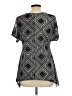 Lavish Black Short Sleeve Blouse Size L - photo 2