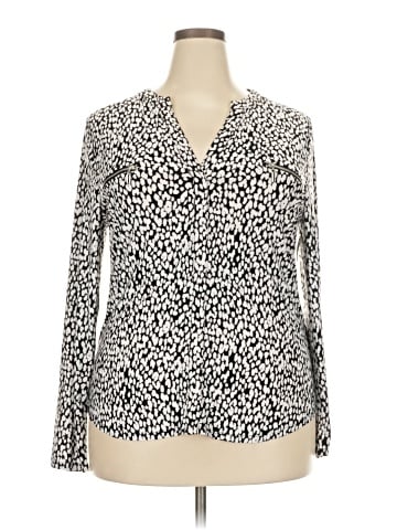 INC International Concepts Long Sleeve Blouse (view 1)