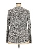 INC International Concepts Animal Print Ivory Long Sleeve Blouse Size XXL - photo 2