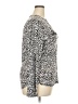 INC International Concepts Animal Print Ivory Long Sleeve Blouse Size XXL - photo 4