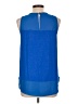 August Silk Blue Sleeveless Blouse Size L - photo 2