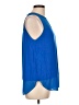 August Silk Blue Sleeveless Blouse Size L - photo 4