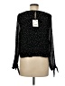 Zara 100% Polyester Black 3/4 Sleeve Blouse Size M - photo 2
