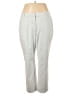 Alex Marie Solid Gray White Casual Pants Size 16 - photo 1