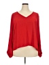 ELOQUII 100% Polyester Red Long Sleeve Blouse Size 20 - photo 1
