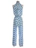 Assorted Brands Chevron-herringbone Blue Jumpsuit Size S - photo 2