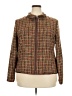 Sag Harbor Tweed Brown Cardigan Size 18 - photo 1