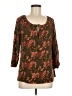 Garnet Hill Brown 3/4 Sleeve Blouse Size M - photo 1