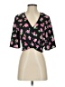 Zara Black 3/4 Sleeve Blouse Size S - photo 1