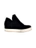 Steve Madden 100% Leather Solid Black Sneakers Size 6 1/2 - photo 1