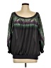 BCBGeneration 100% Polyester Black 3/4 Sleeve Blouse Size L - photo 1