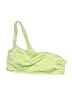 H&M Solid Green Swimsuit Top Size 6 - photo 1